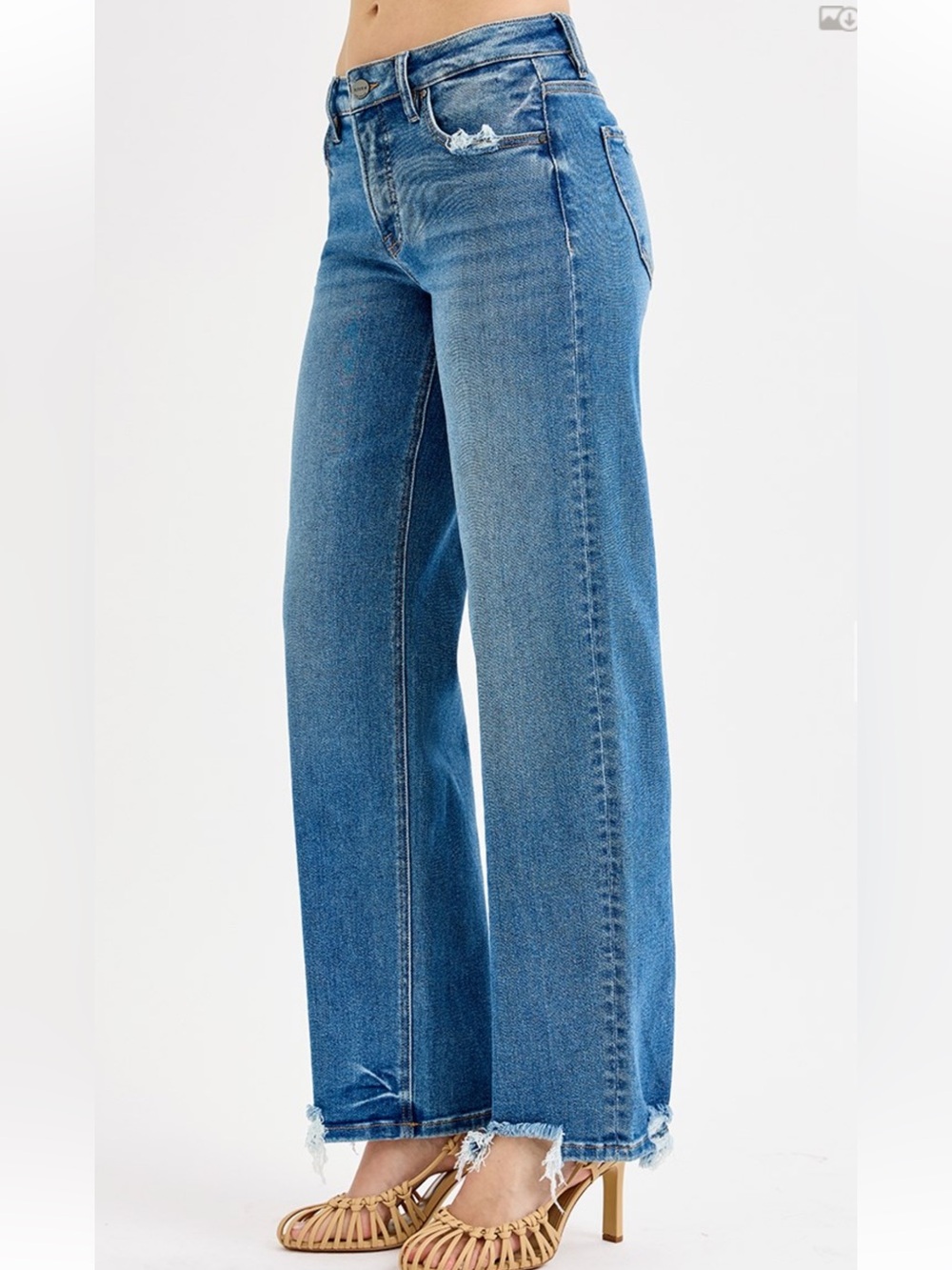 49 RISEN MID RISE BAGGY JEANS - Picture 2 of 3